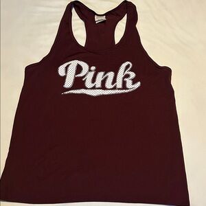 PINK Victoria's Secret Burgundy Tank Top
